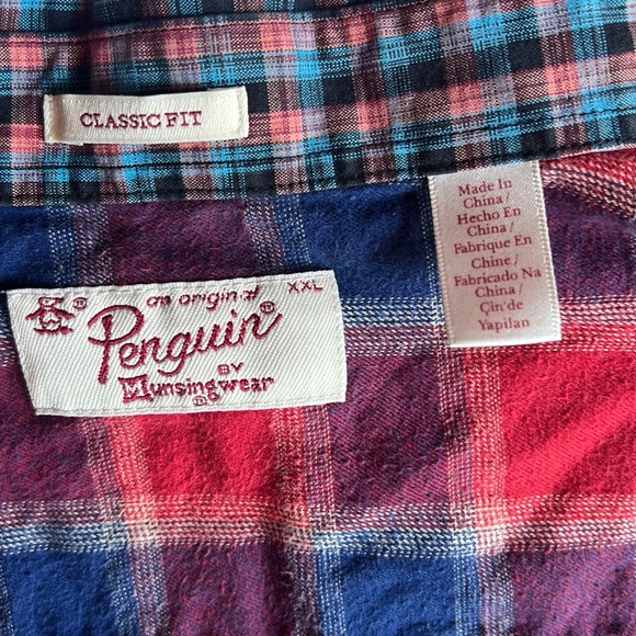 Penguin by Munsing Wear men’s classic fit colorful long sleeve button up sz XXL - Picture 8 of 9